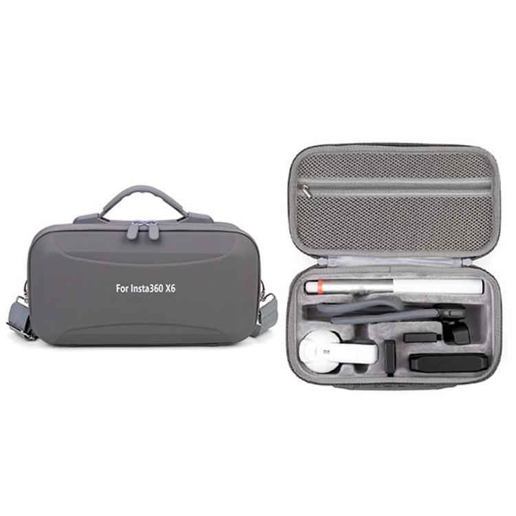 For Insta360 X6 Camera Kit Hard Shell Carrying Case Waterproof Travel Storage Bag with Shoulder Strap