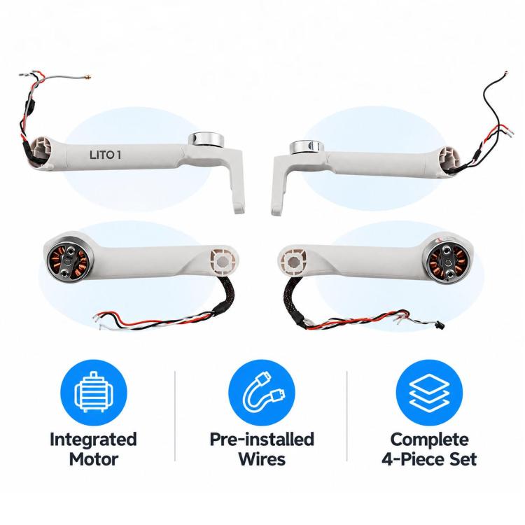 For DJI Lito 1 Replacement Arm for Repair / Disassembly, Front-left, Front-right, Rear-left, Rear-right