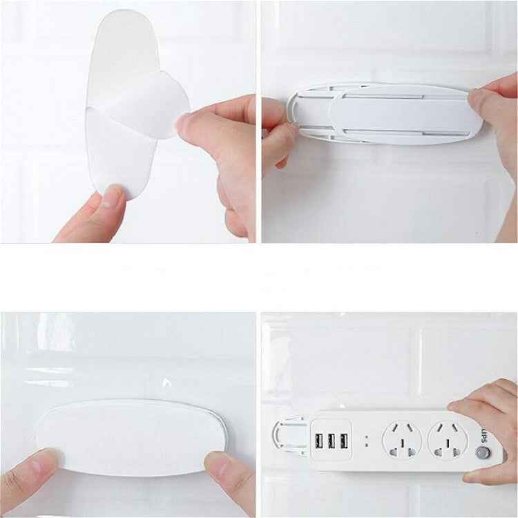 10 PCS Plug-in Wire Finisher Board Holder Wall-mounted Board Router Holder, Oval, Square