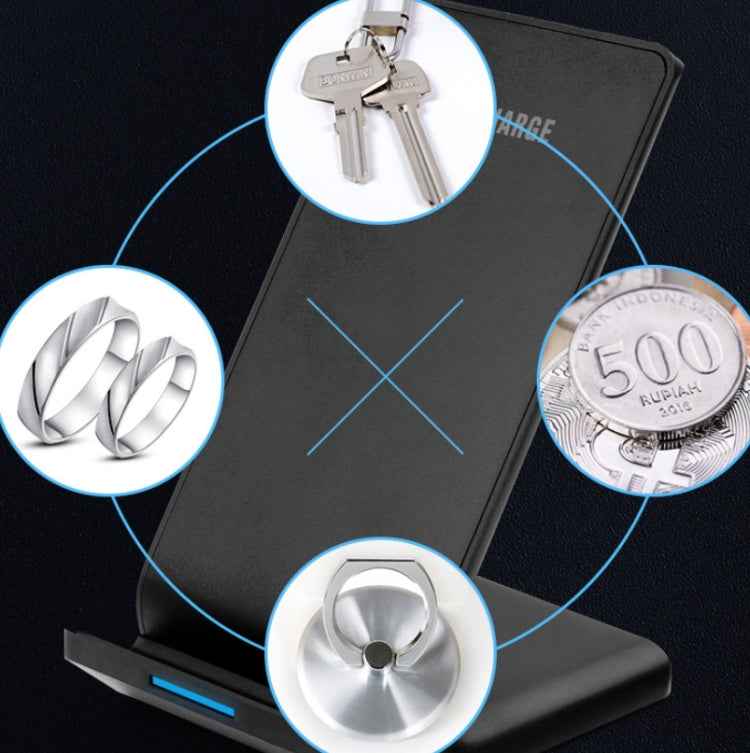 R2 10W Vertical Mobile Phone Wireless Charger Smart Fast Charge Charging Stand Desktop Stand