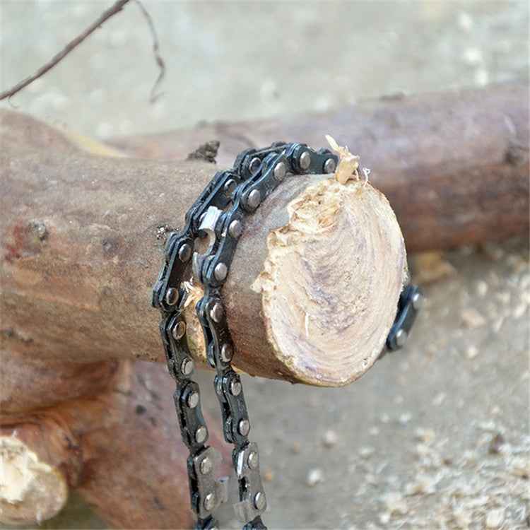 Outdoor Portable Hand-held Wire Saw Field Survival Manganese Steel Chain Saw Multifunctional Logging Saw, Wire Saw (11 Teeth Orange), Wire Saw (11 Teeth Black)