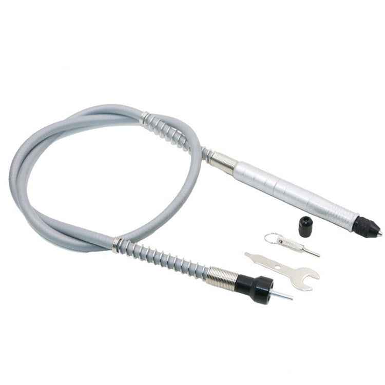 Electric Screwdriver Multifunctional Flexible Shaft Torque Electric Drill Connecting Rod Flexible Shaft With Chuck, 3.2mm Shaft Black Plastic Handle, 3.2mm Shaft Metal Silver Aluminum Handle, 3.2mm Shaft Metal Yellow Aluminum Handle