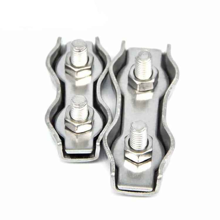 304 Stainless Steel Plate Single Clip Double Clamp Wire Rope Clamp, M2 Double Clip, M3 Double Clip, M4 Double Clip, M5 Double Clip, M6 Double Clip, M8 Double Clip, M10 Double Clip, M2 Single Clip, M3 Single Clip, M4 Single Clip, M5 Single Clip         ...