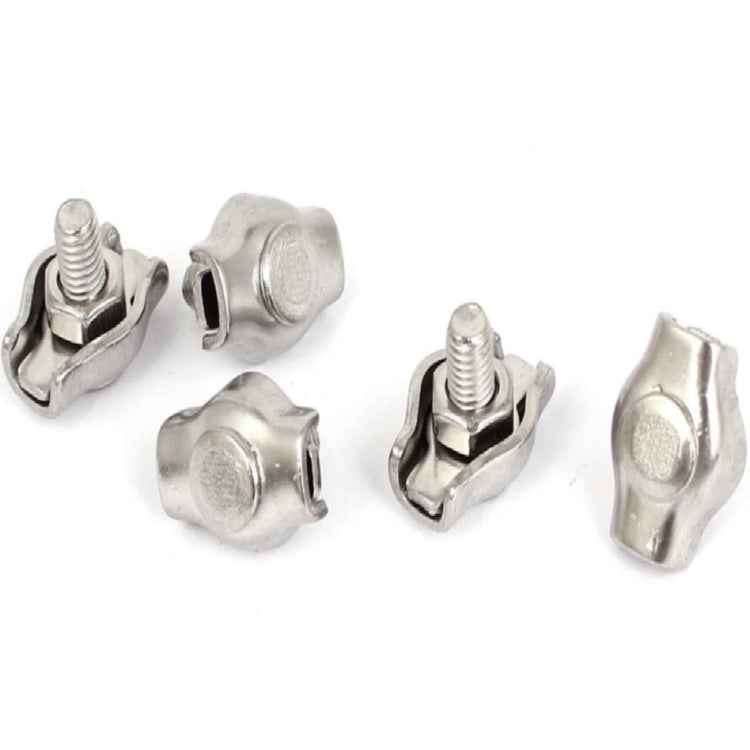 304 Stainless Steel Plate Single Clip Double Clamp Wire Rope Clamp, M2 Double Clip, M3 Double Clip, M4 Double Clip, M5 Double Clip, M6 Double Clip, M8 Double Clip, M10 Double Clip, M2 Single Clip, M3 Single Clip, M4 Single Clip, M5 Single Clip         ...