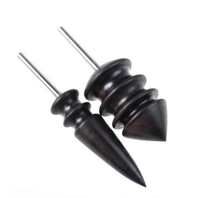 Leather Tool Edge Electric Polishing Slicker Flat Pointed Head Sandalwood Leathers Craft DIY Tools Tip Burnisher, S, L, Set（with S,L）