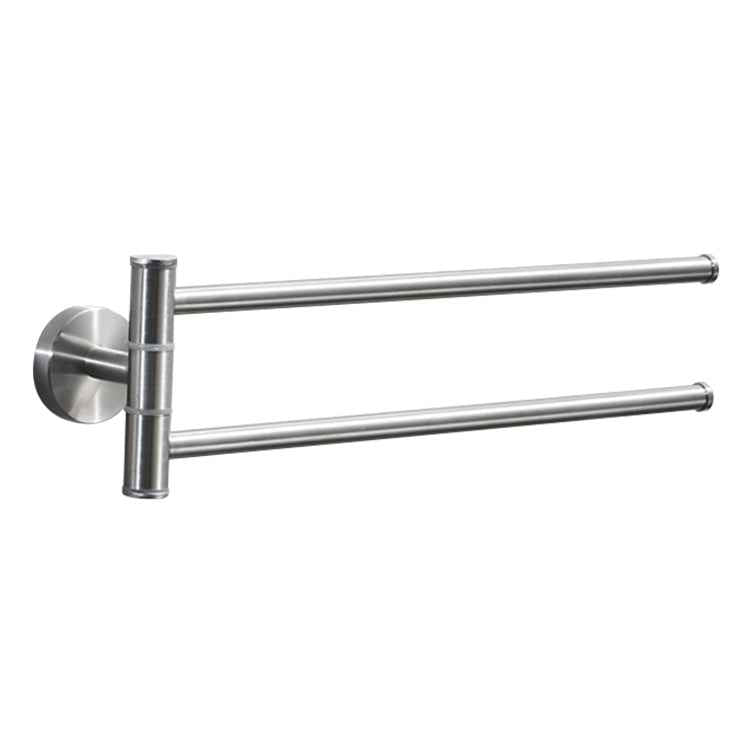 Stainless Steel Towel Bar Rotating Towel Rack Bathroom Kitchen Wall-mounted Towel Polished Rack Holder, Brushed Two Poles, Brushed Three Poles, Brushed Four Poles, Brushed Five Poles, Black Brushed Four Poles, Black Brushed Five Poles