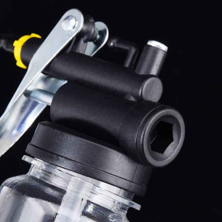 250cc Transparent High Pressure Pump Oiler Lubrication Oil Can Plastic Machine Oiler Grease 245mm Length flex Gun, 245mm Length flex Gun