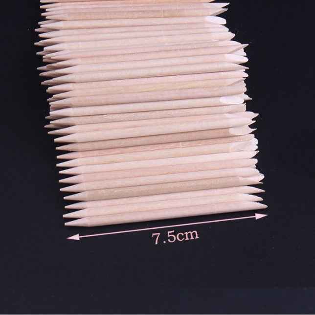 3 PCS Manicure Orange Sticks Beauty Wood Sign Dead Skin Push Nails