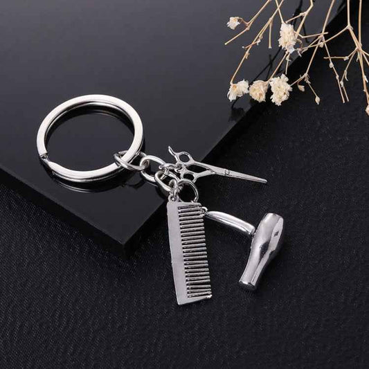 Metal Creative Fine Pendant Car Key Ring Auto Accessories, Comb Shape(Gold), Comb Shape(Silver)