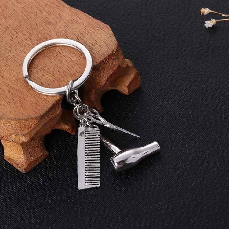 Metal Creative Fine Pendant Car Key Ring Auto Accessories, Comb Shape(Gold), Comb Shape(Silver)
