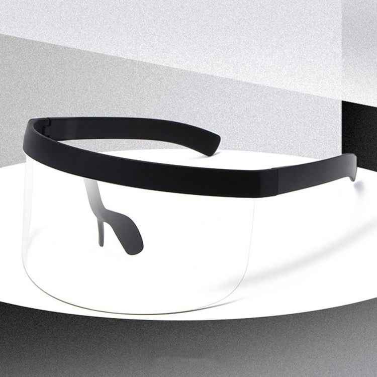 Anti-peeping Sun Mirror Integrated Anti-foam Sunscreen Mask, Black Frame Gray, Black Frame Red, Black Frame Blue, Black Frame Yellow, Black Frame Transparent, Black Frame White Mercury, Black Frame Rainbow, Black Frame Local Gold                       ...