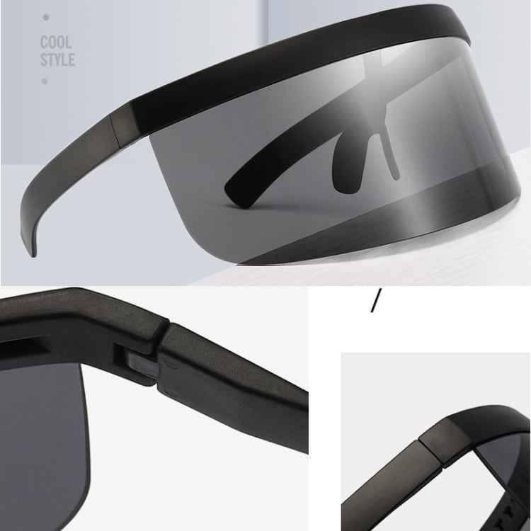 Anti-peeping Sun Mirror Integrated Anti-foam Sunscreen Mask, Black Frame Gray, Black Frame Red, Black Frame Blue, Black Frame Yellow, Black Frame Transparent, Black Frame White Mercury, Black Frame Rainbow, Black Frame Local Gold                       ...