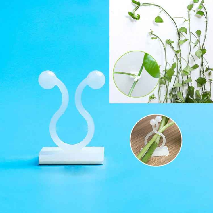 10 PCS Lulu Climbing Wall Fixer Vine Climbing Wall Sticking Hook, 10pcs Small (White), 10pcs Medium (White), 10pcs Large (White)