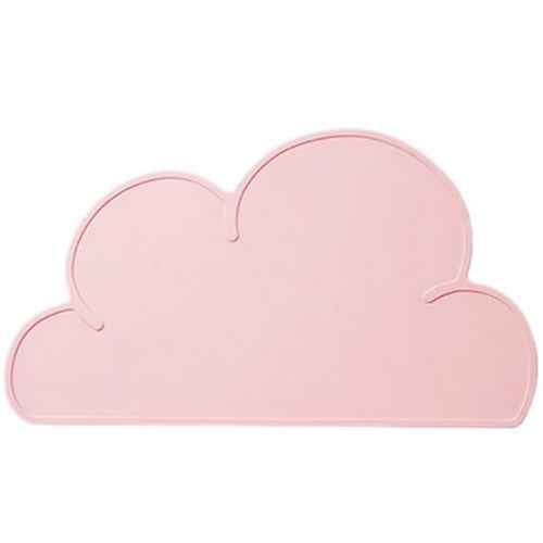 Children Cloud Silicone Placemat Waterproof Environmental Protection Student Table Mat, White, Black, Yellow, Blue, Green, Light Pink, Dark Gray, Light Blue, Light Green, Light Gray, Dark  Pink