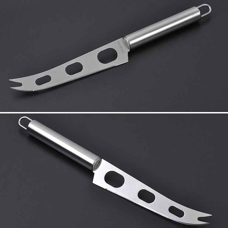 Stainless Steel Cheese Knife With Fork Tip Cheese Butter Knife Slicer Butter Pizza Cutter