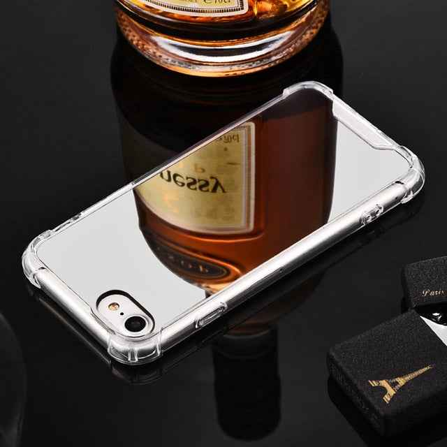 Luxury Plating Mirror Acrylic TPU Case for iPhone 8 Plus & 7 Plus