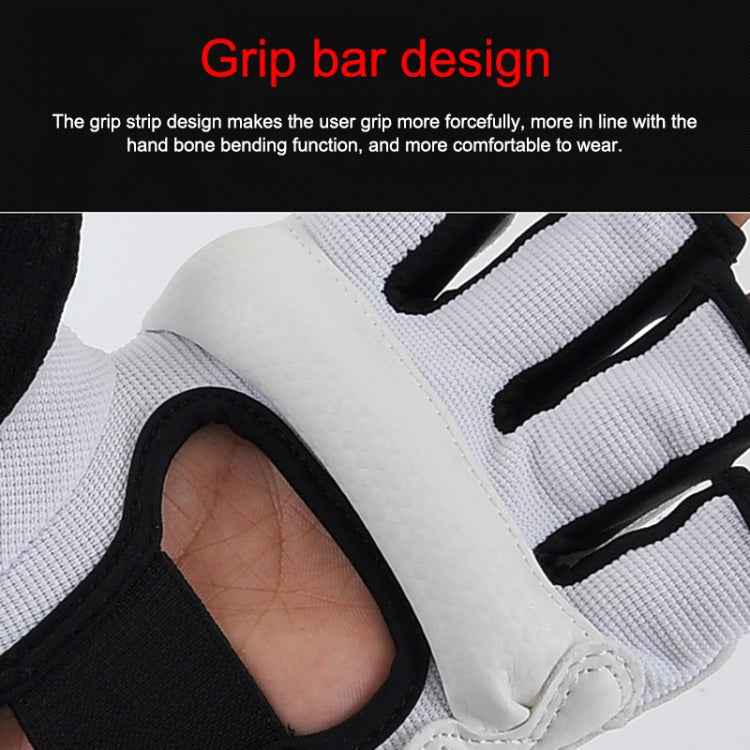 Half Fingers Adults Sandbag Training Boxing Gloves PU Leather Fitness Sparring Taekwondo Gloves, XS, S, M, L, XL, XXL