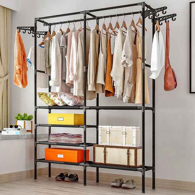 Bedroom Floor Simple Mobile Coat Rack Hanger