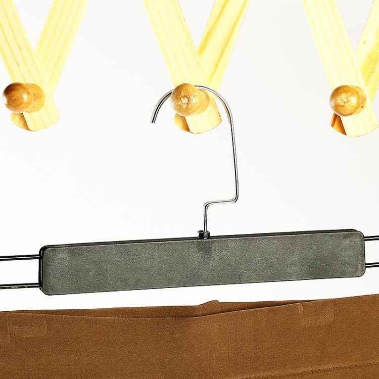 Solid Wooden Retractable Wall Hanging Folding Coat Rack Drying Rack