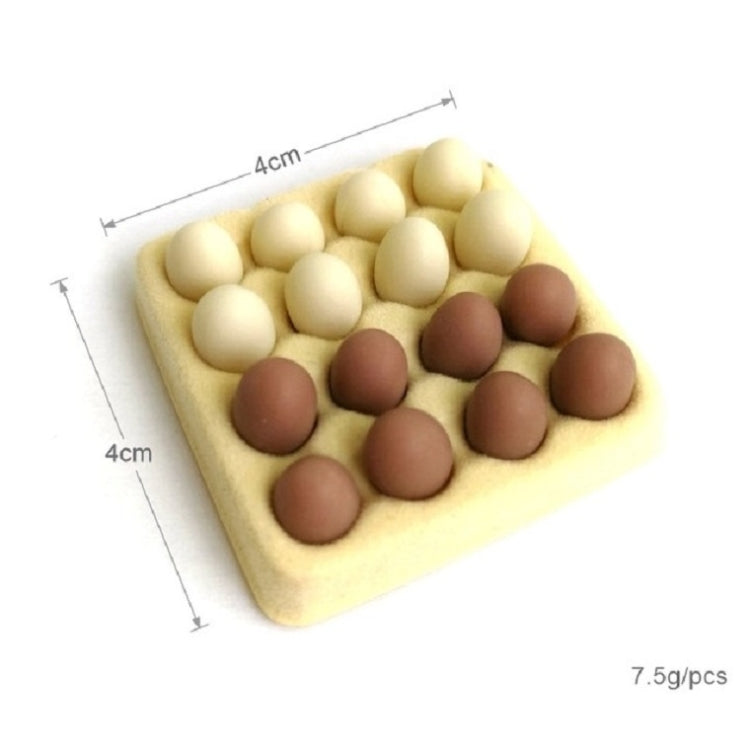 Dollhouse Mini Egg Box with 16 Eggs Model Toy
