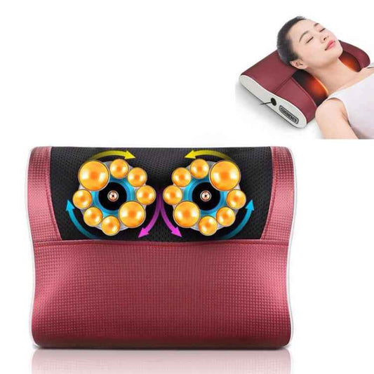 Cervical Spine Massage Pillow Neck Waist Back Multifunctional Electric Massage Cushion, EU Plug, AU Plug, US Plug, UK Plug