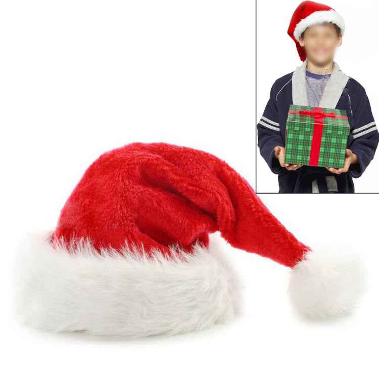 Dense Velvet Plush Christmas Hats Christmas Holiday Christmas Cap for Santa Claus, Dense Velvet Plush Hat