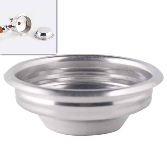 Semi-automatic Coffee Machine Stainless Steel Powder Bowl Brewing Head Filter Bottomless Handle Filter, Single Cup 58mm Universal, Double Cup 58mm Universal