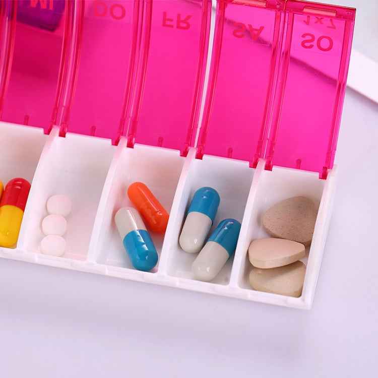 Portable Seven-part Mini Storage Pill Box