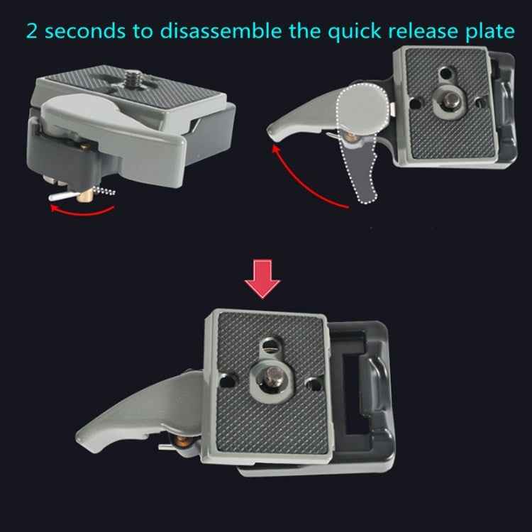 BEXIN Tripod Head Quick Release Plate Holder For Manfrotto 200PL-14