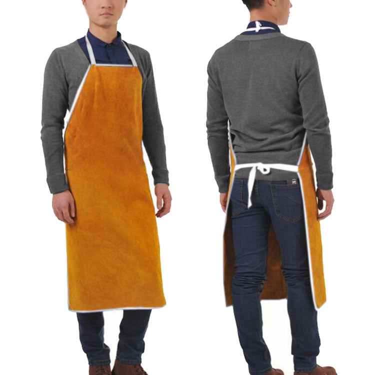 Full Leather Electric Welding Apron High Temperature Fireproof Star Splash Protective Clothing, The Whole Paragraph 60×80, Entire Section 60×90, The Whole Paragraph 65×100, Three Spells 60×80, Three Spells 60×90, Three Spells 65×100