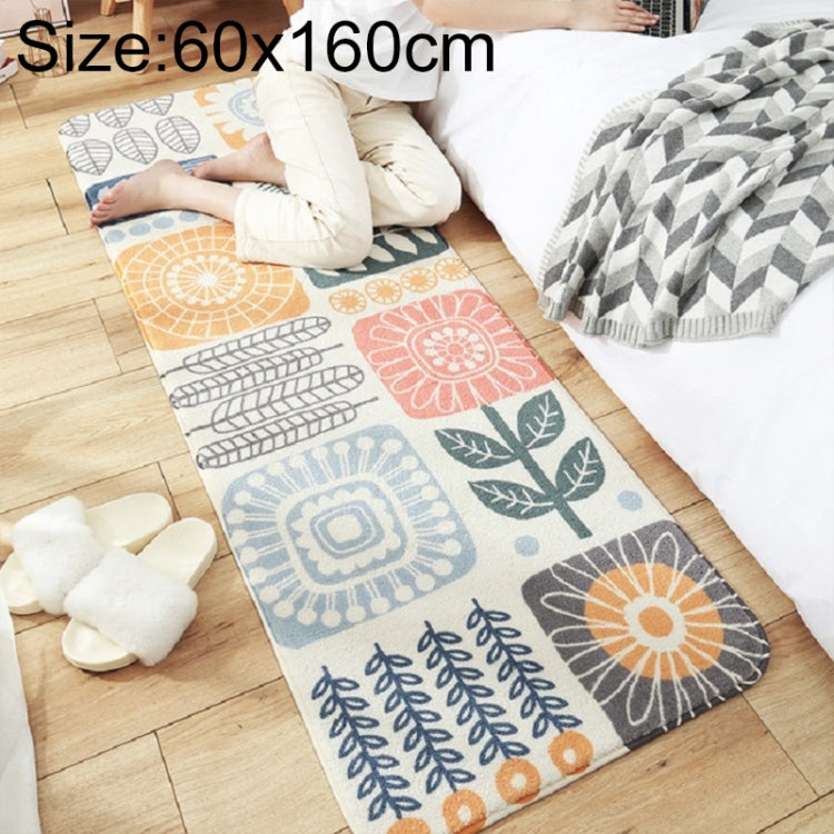 Home Bedroom Carpet Strip Room Bedside Lamb Cashmere Non-slip Mat, 40×120 cm, 60×160 cm, 60×180 cm