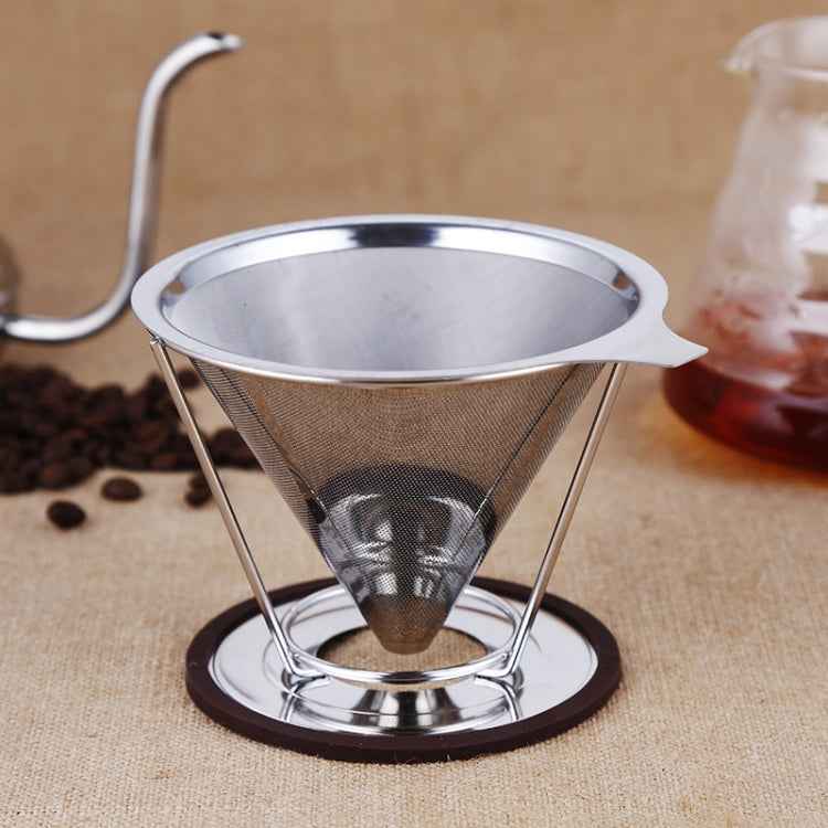 Stainless Steel Filter Cone Filter Cartridge Tea Coffee Free Paper Filter Cup, Stainless Steel Filter