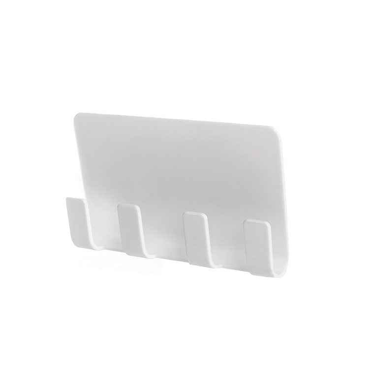 Practical Wall Sticking Phone Charging Holder Socket Strong Sticky Adhesive Sopport Rack Shelf With Hooks
