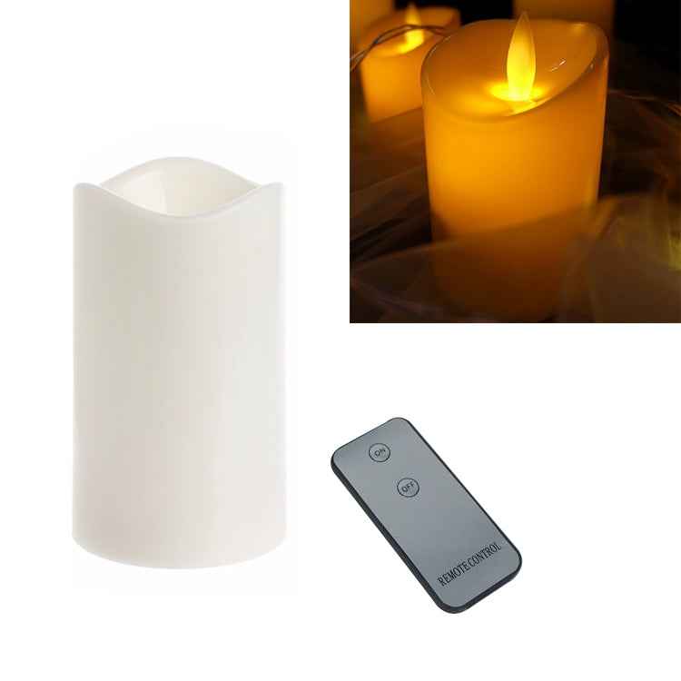 Cylindrical LED Electronic Candle Light Simulation Wedding Candlestick Candle, 15x7.5cm, 13x7.5cm, 10x7.5cm, 7.5x7.5cm, 7.5x7.5cm with remote control, 10x7.5cm with remote control, 13cm with remote control, 15x7.5cm with remote control