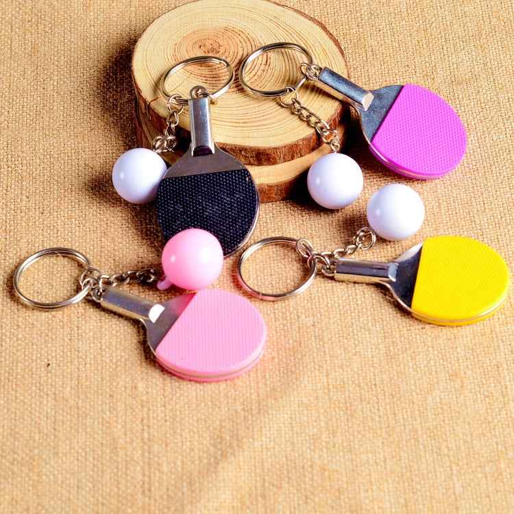 2 PCS Creative Metal table Tennis Keychain Handmade Jewelry Gift Sports Keychain, Table Tennis Shape(Black), Table Tennis Shape(Red), Table Tennis Shape(Yellow), Table Tennis Shape(Light Blue), Table Tennis Shape(Pink), Table Tennis Shape(Green)       ...