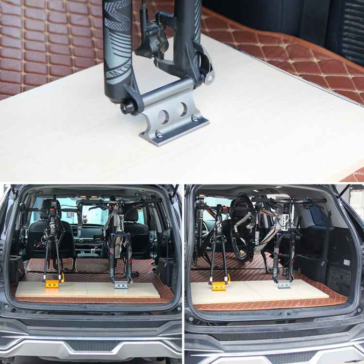 Bicycle Front Fork Fixed Clip Luggage Rack, (Yellow), (Silver), (Black), (Red)