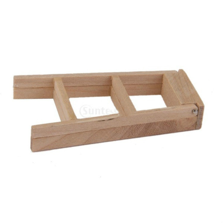 3 PCS 1:12 Toy House Miniature Furniture Wooden Ladder
