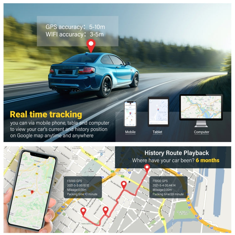 TK808 10000mAh GPS Intelligent Waterproof Multifunctional Vehicle Tracking Tracker