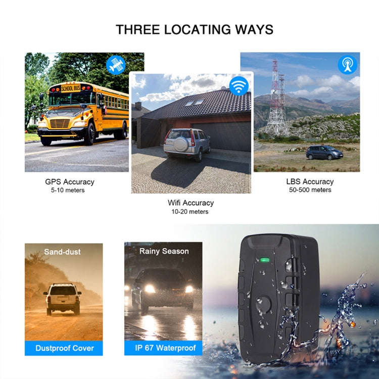 TL209C 240-day Standby 20000mAh Car Truck Vehicle Tracking 2G GSM GPRS GPS Tracker