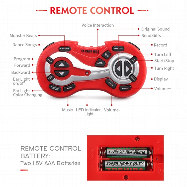 JJR/C R4 Cady Wile 2.4GHz Intelligent Remote Control Robo-advisor Money Management Robots Toy with Colorful LED Light, Remote Control Distance: 15m, Age Range: 8 Years Old Above