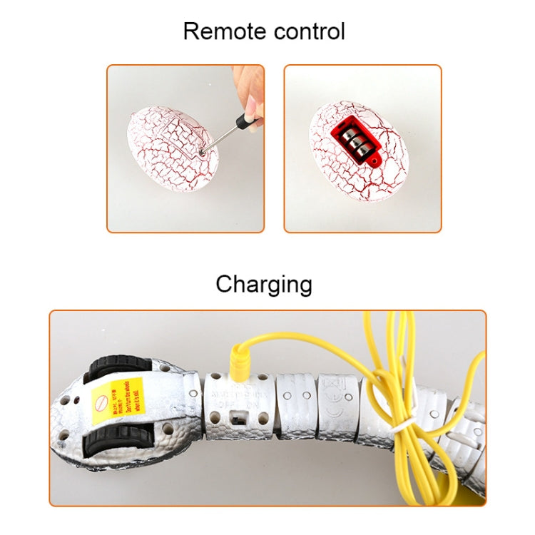 Tricky Funny Toy Infrared Remote Control Scary Creepy Snake, Size: 38*3.5cm