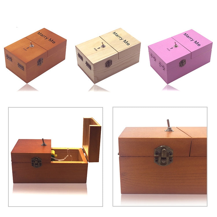 Creative Funny Present Marry Me Novel Wooden Anti-stress Toy