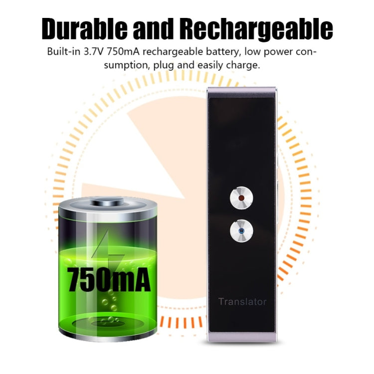 T8+ Portable Smart Voice Translator Smart Business Travel Real Time AI Translator Translation Machine 40 Languages Translator