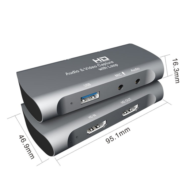 Z27 HDM Female + Mic to HDM Female USB 2.0 Video Audio Capture Box