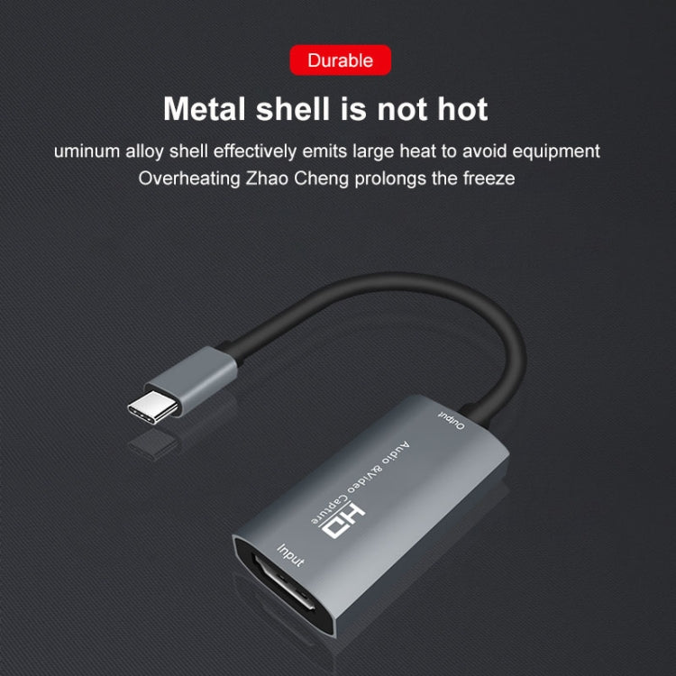 Z29A HDMI Female to USB-C / Type-C Male Video Audio Capture Box