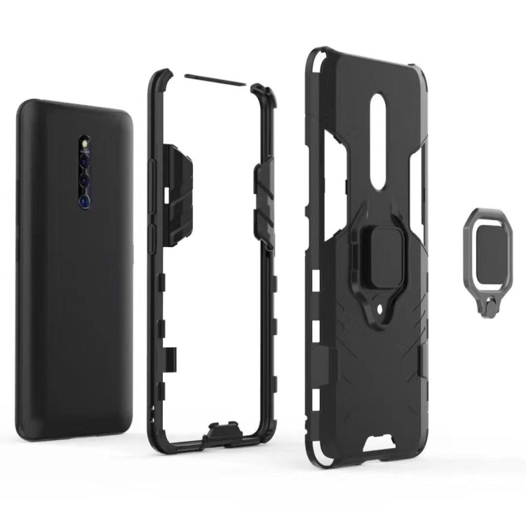 PC + TPU Shockproof Protective Case for VIVO X27 Pro, with Magnetic Ring Holder