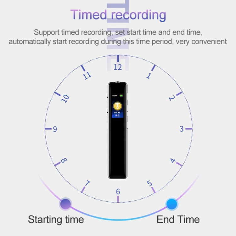 Q33 External Play MP3 Voice Control High Definition Noise Reduction Recording Pen, 8G, Support Password Protection & One-touch Recording