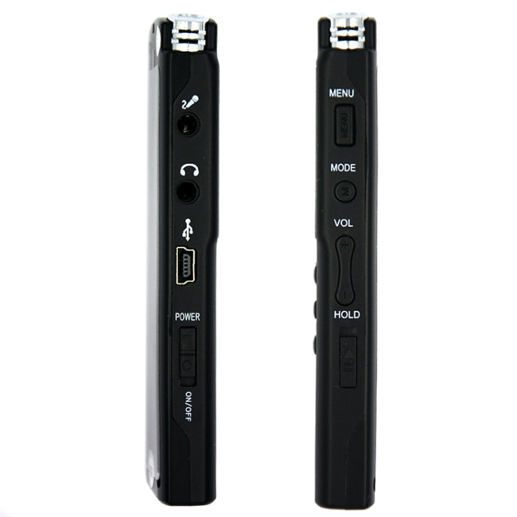 T60 Monochrome Screen HD Noise Reduction Digital Voice Recorder, 16G, Support MP3 / WAV Format