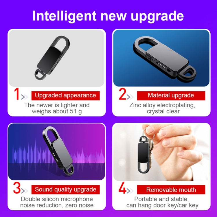 S20 64GB Keychain HD Noise Reduction Portable Recording Pen, 64GB