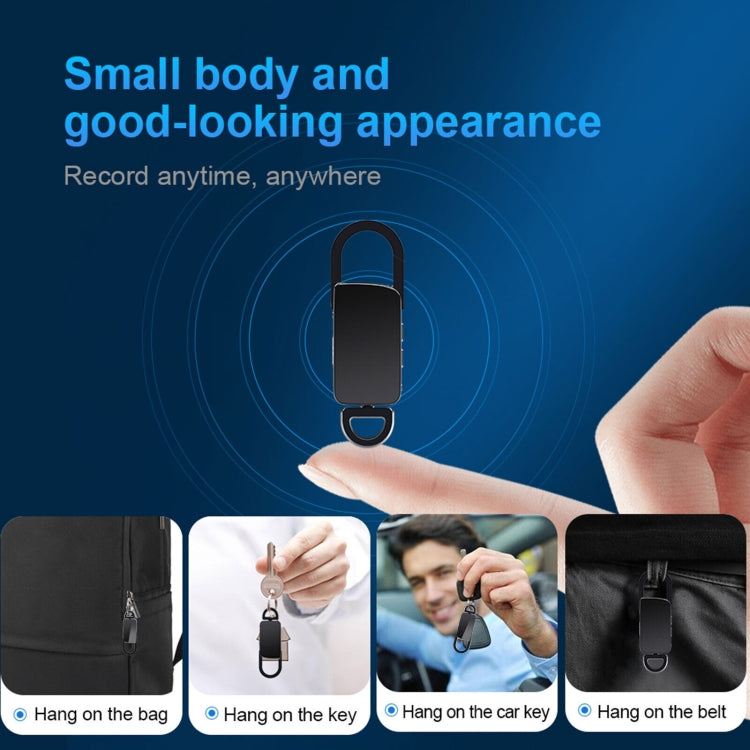 S20 64GB Keychain HD Noise Reduction Portable Recording Pen, 64GB